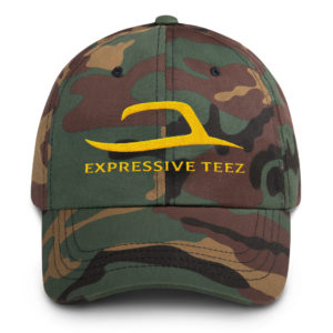 Green Camoflauge Dad Hat by Expressive Teez