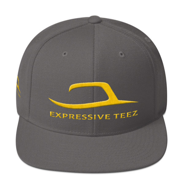 Gold and Dark Grey Snapback Classics by Expressive Teez