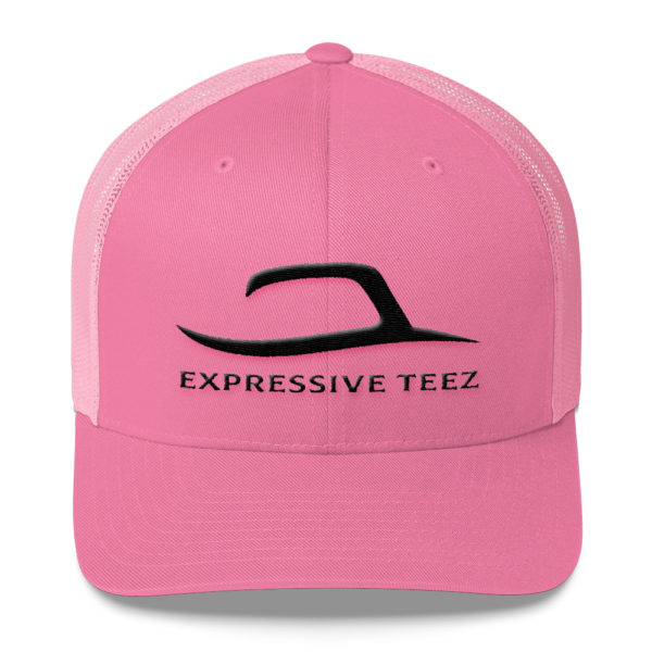 Pink Retro Mesh Back Snapback hats by Expressive Teez