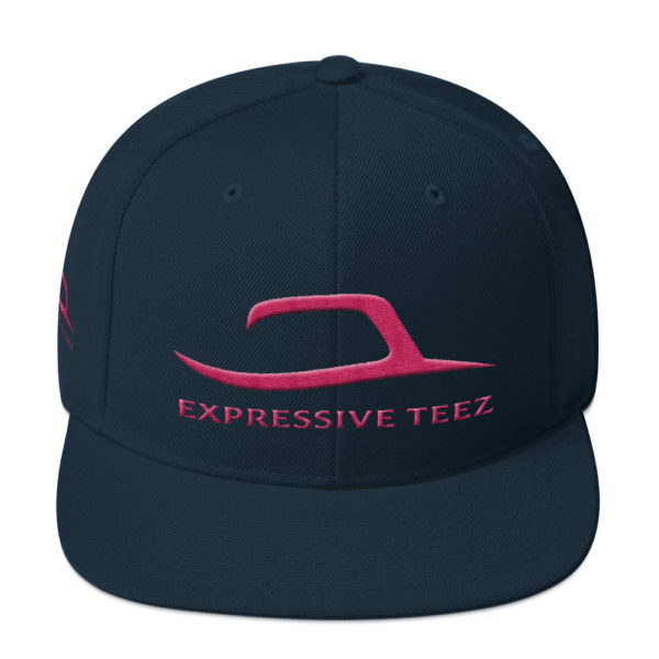Pink and Navy Blue Snapback Classics by Expressive Teez