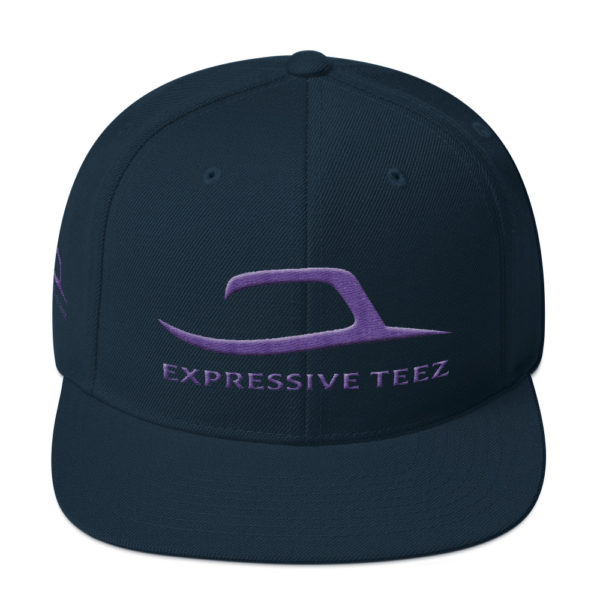 Purple and Navy Blue Snapback Classics by Expressive Teez