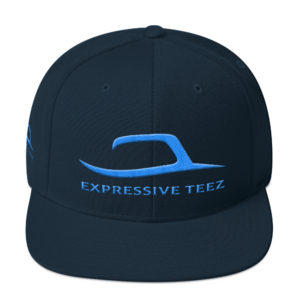 Teal and Navy Blue Snapback Classics by Expressive Teez