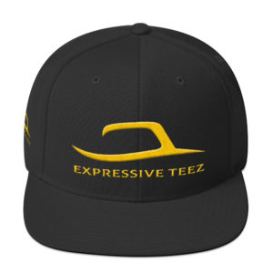 Gold and Black Snapback Classics by Expressive Teez