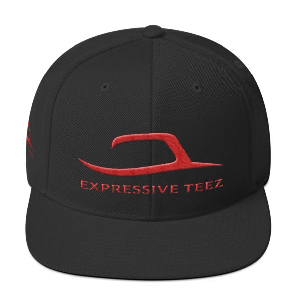 Red and Black Snapback Classics by Expressive Teez