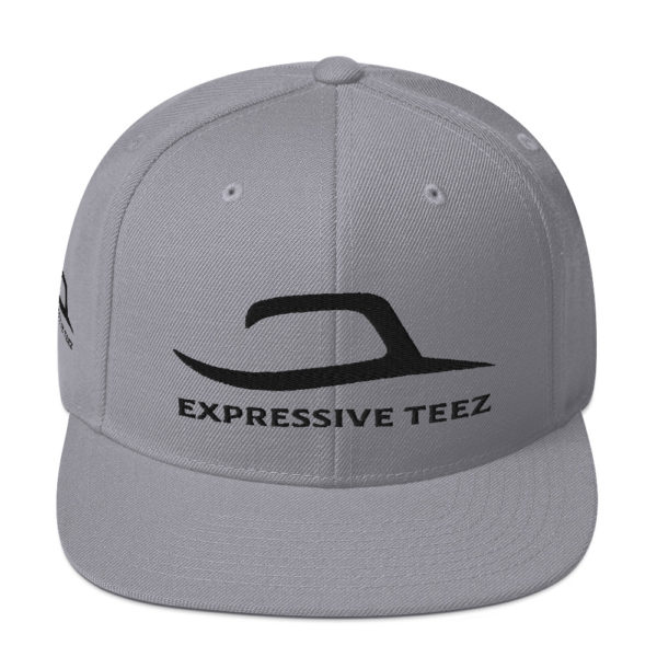 Black and Silver Snapback Classics by Expressive Teez