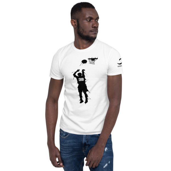White Stephen Curry short sleeve shirt by Expressive Teez