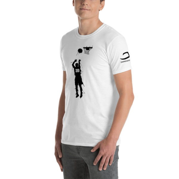White Stephen Curry short sleeve shirt by Expressive Teez