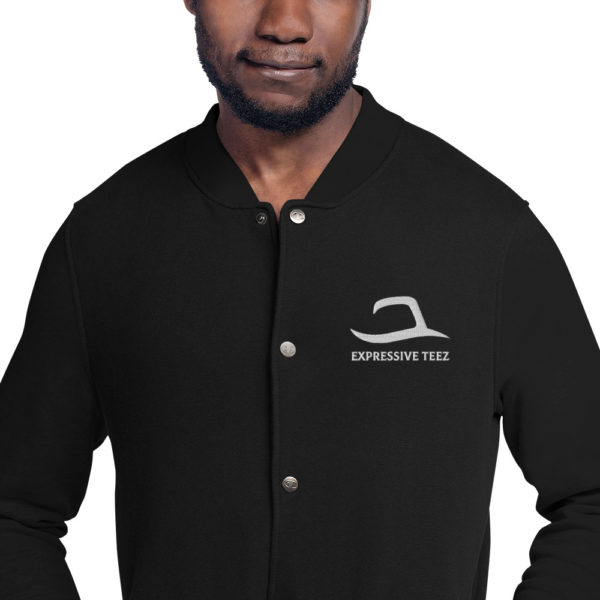 Black Expressive Teez Champion Bomber Jacket
