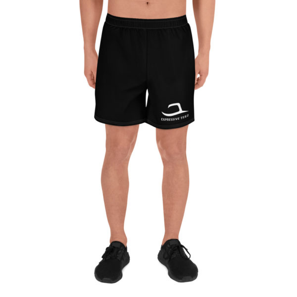 Black Expressive Teez Long Athletic shorts