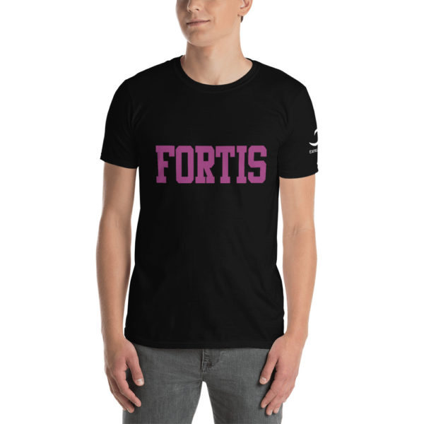Black short sleeve Fortis The Brave tee shirts by Expressive Teez