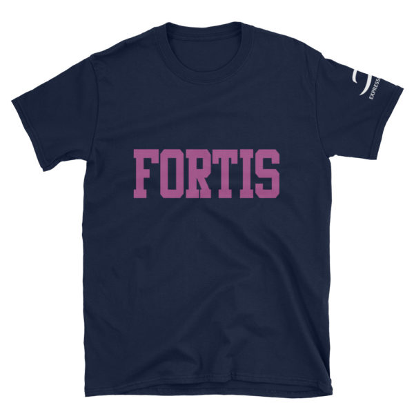 Navy short sleeve Fortis The Brave tee shirts by Expressive Teez
