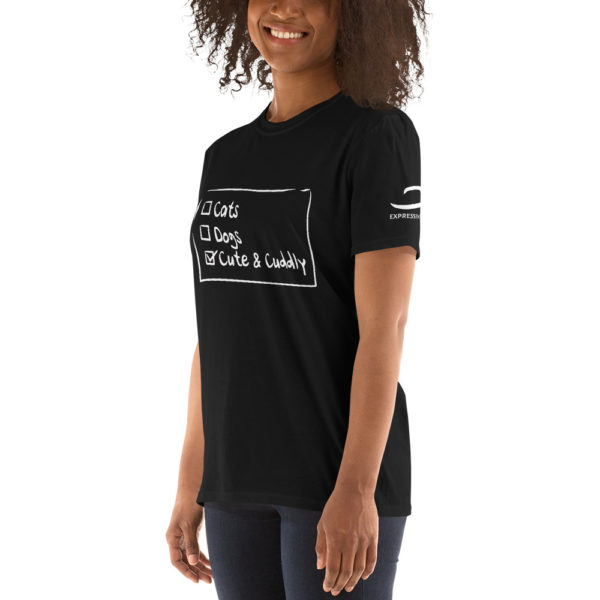 Black cuddly pets short sleeve by Expressive Teez