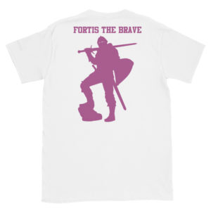 White short sleeve Fortis The Brave tee shirts by Expressive Teez