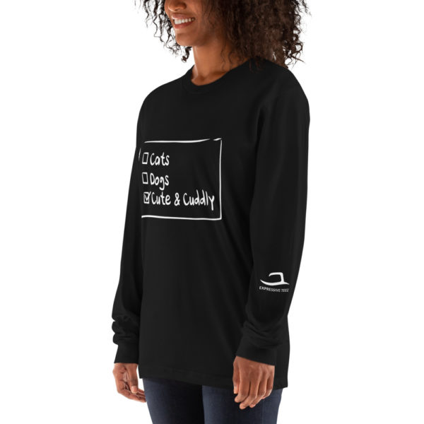 Black cats, dogs, cute and cuddly sweatshirt by Expressive Teez