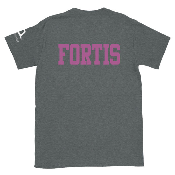 Dark Heather short sleeve Fortis The Brave tee shirts by Expressive Teez