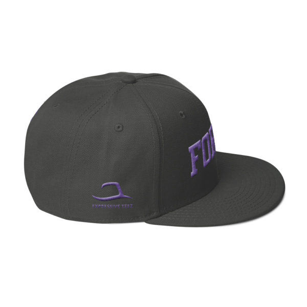 Charcoal Gray Fortis snapback by Expressive Teez