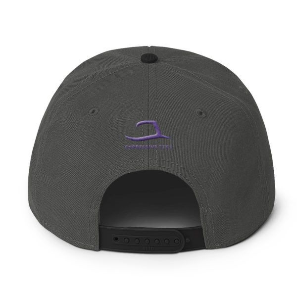 Black and Charcoal Gray Fortis snapback by Expressive Teez