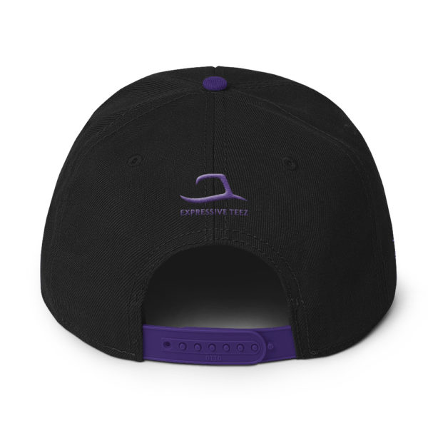Purple and Black Fortis snapback by Expressive Teez