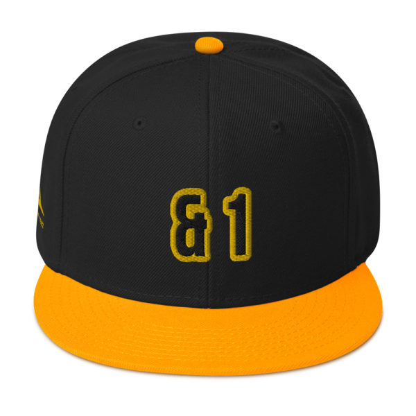 Yellow and Black Expressive Teez And 1 Basketball Snapback Hat
