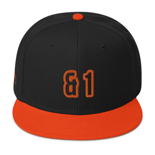 Orange and Black Expressive Teez And 1 Basketball Snapback Hat
