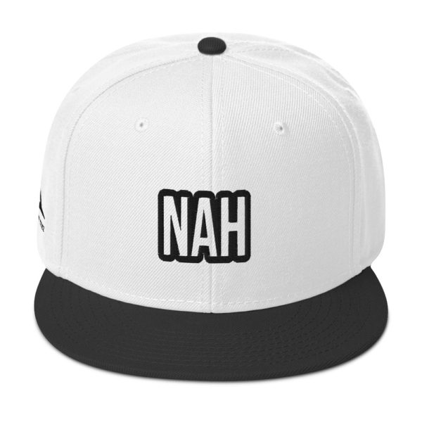Black and White Nah Snapback by Expressive Teez