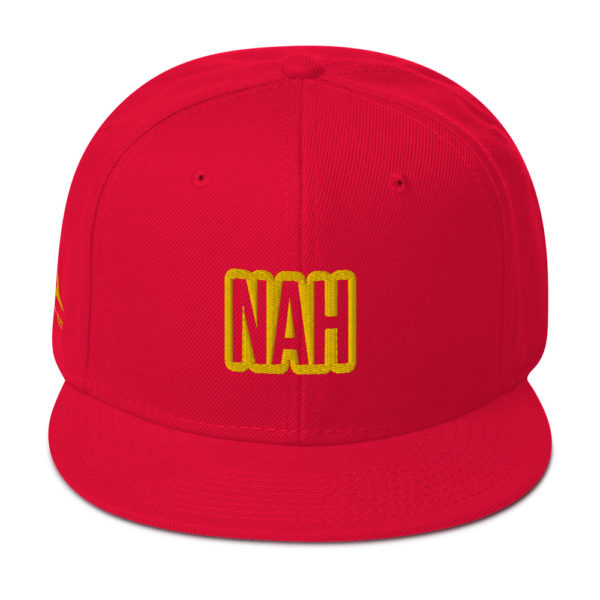 Red Nah Snapback by Expressive Teez